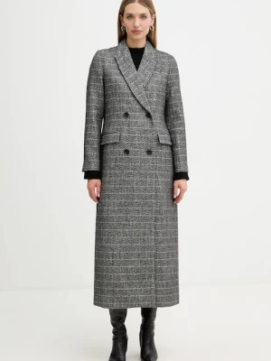 Twinset płaszcz z dodatkiem wełny