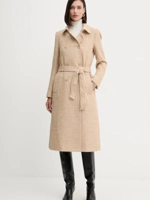 Twinset płaszcz z wełną