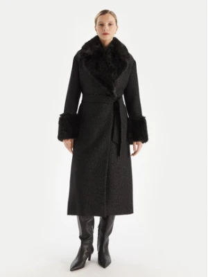 TWINSET Płaszcz zimowy 252TT2040 Czarny Regular Fit