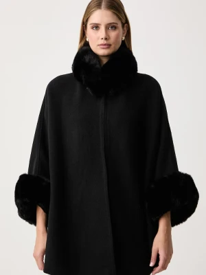 Twinset poncho damskie czarny