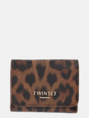 Twinset portfel damski kolor brązowy 252TL8015