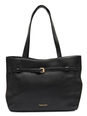 TWINSET Skórzana shopperka