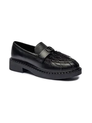 TWINSET Skórzane loafersy