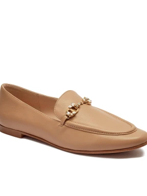TWINSET Skórzane loafersy