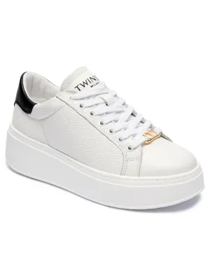 TWINSET Skórzane sneakersy