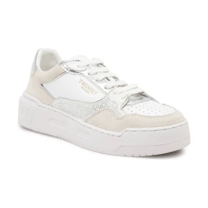 TWINSET Skórzane sneakersy
