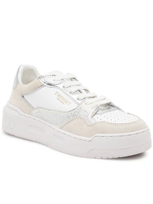 TWINSET Skórzane sneakersy