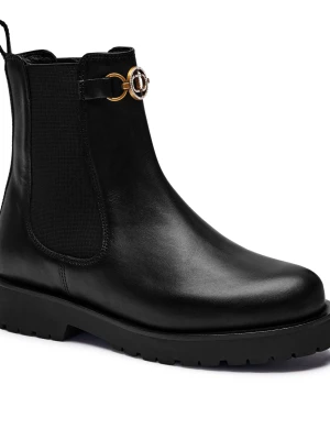 TWINSET Skórzane sztyblety CHELSEA