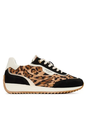 TWINSET Sneakersy 252TCP028 Brązowy