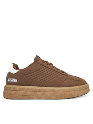 TWINSET Sneakersy 252TGT01E Brązowy