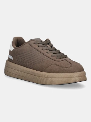 Twinset sneakersy damskie kolor brązowy 252TGT01E