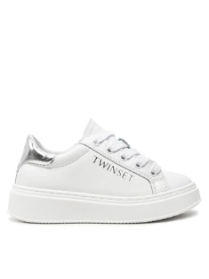 TWINSET Sneakersy Sneaker 242GCJ012 M Biały