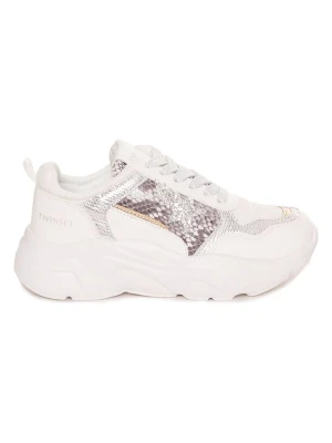 Twinset Sneakersy w kolorze srebrno-białym rozmiar: 38