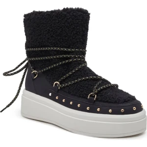 TWINSET Śniegowce | skóra | shearling | z dodatkiem wełny