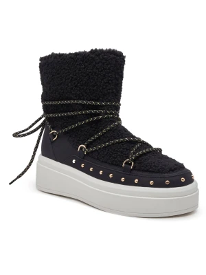 TWINSET Śniegowce | skóra | shearling | z dodatkiem wełny