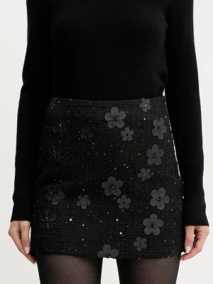 Twinset spódnica kolor czarny mini prosta 252TP2401