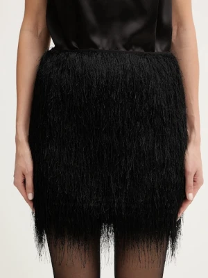 Twinset spódnica kolor czarny mini prosta 252TT2302