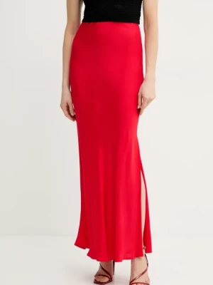 Twinset spódnica kolor czerwony maxi prosta 251TT2193