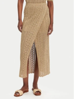 TWINSET Spódnica maxi 251TT3192 Beżowy Slim Fit