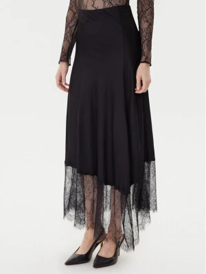 TWINSET Spódnica midi 252LL2TCC Czarny Regular Fit