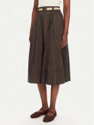 TWINSET Spódnica trapezowa 251TT202J Brązowy Regular Fit