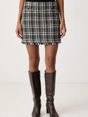 Twinset spódnica z bawełną czarny