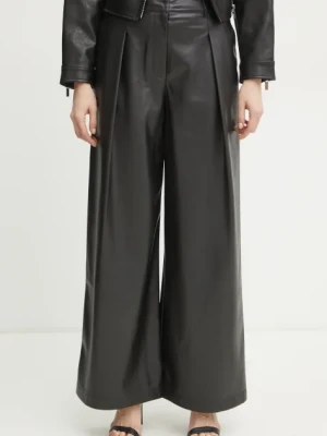 Zdjęcie produktu Twinset spodnie damskie kolor czarny szerokie high waist 251TP2344