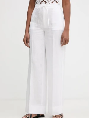 Twinset spodnie damskie lniane