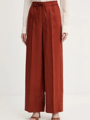 Twinset spodnie damskie lniane