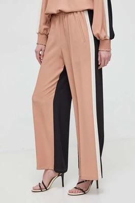 Twinset spodnie damskie szerokie high waist