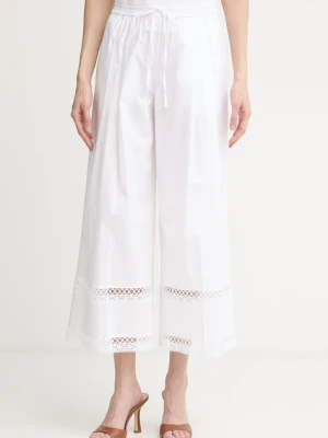 Twinset spodnie damskie z bawełną