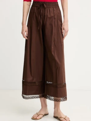 Twinset spodnie damskie z bawełną