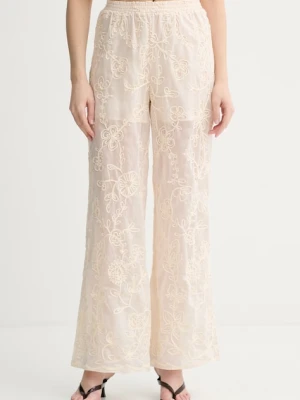 Twinset spodnie damskie z lyocellem