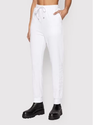 TWINSET Spodnie dresowe 221TP2166 Biały Regular Fit