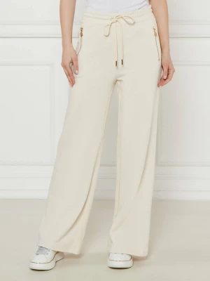 TWINSET Spodnie dresowe | flare fit ecru
