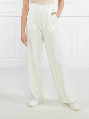 TWINSET Spodnie dresowe | Relaxed fit kremowy