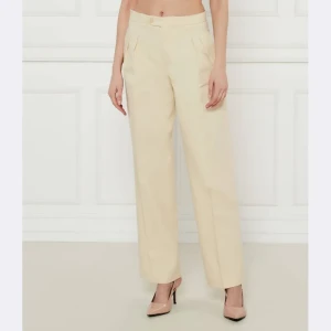TWINSET Spodnie | Loose fit | z dodatkiem lnu
