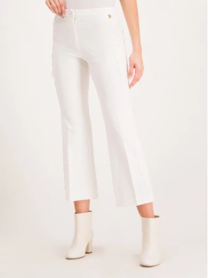 TWINSET Spodnie materiałowe 192TT2210 Biały Regular Fit