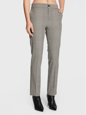 TWINSET Spodnie materiałowe 222TP250J Szary Regular Fit