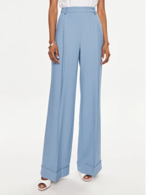 TWINSET Spodnie materiałowe 241TF2041 Niebieski Regular Fit