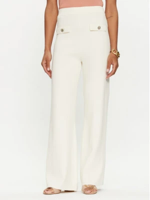 TWINSET Spodnie materiałowe 241TP3091 Écru Straight Fit