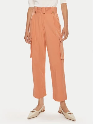 TWINSET Spodnie materiałowe 241TT2052 Pomarańczowy Loose Fit
