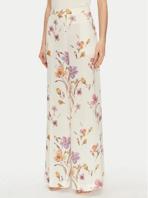 TWINSET Spodnie palazzo 251TP2775 Écru Wide Leg Kremowy