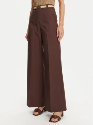 TWINSET Spodnie palazzo 251TT2105 Brązowy Wide Leg