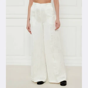 TWINSET Spodnie | Relaxed fit | z dodatkiem lnu