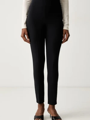 Twinset spodnie slim fit damskie czarny