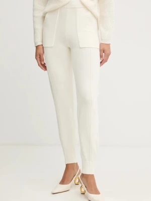 Twinset spodnie z dodatkiem wełny