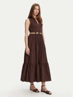 TWINSET Sukienka codzienna 251TT2101 Brązowy Regular Fit