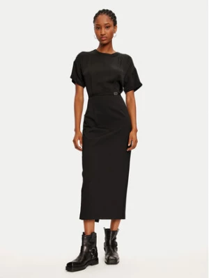 TWINSET Sukienka dzianinowa 242TP2402 Czarny Loose Fit