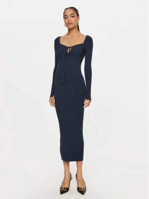 TWINSET Sukienka dzianinowa 242TP3081 Granatowy Regular Fit